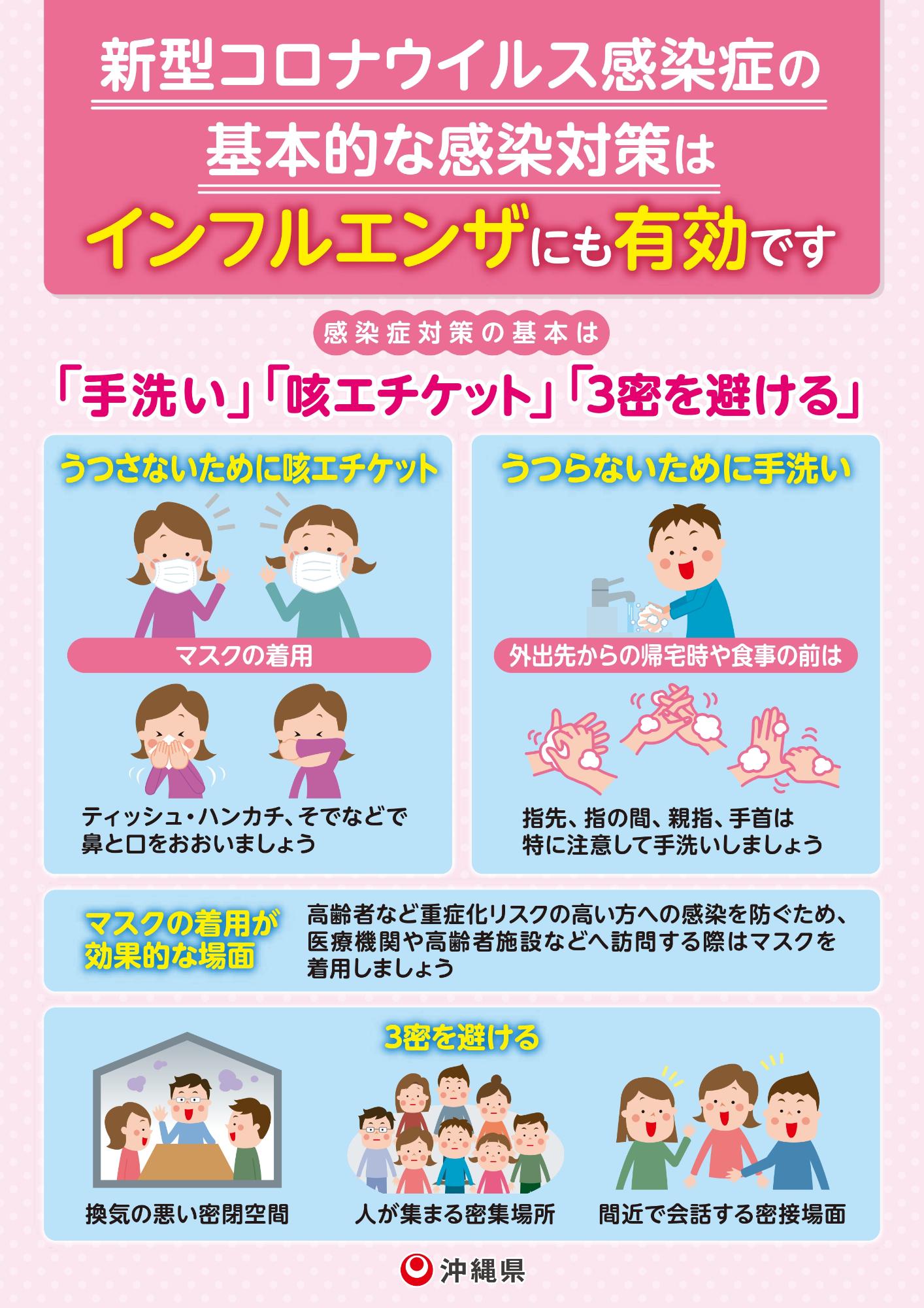 感染症対策のちらし