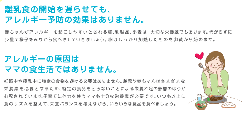 アレルギーについての説明図